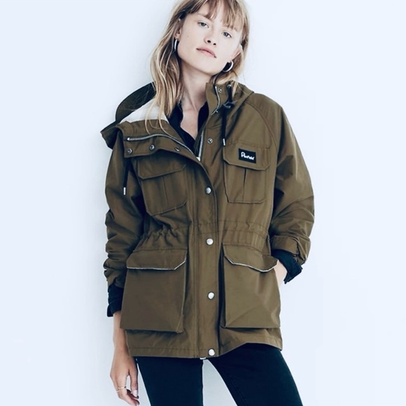 Madewell x Penfield Kasson Jacket Dark Olive Size S NEW - Picture 2 of 16